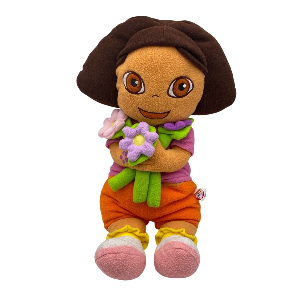 Dora the Explorer 27" Plush‎ Doll  Viacom 2008 Nickelodeon Nick Jr Flowers Kids